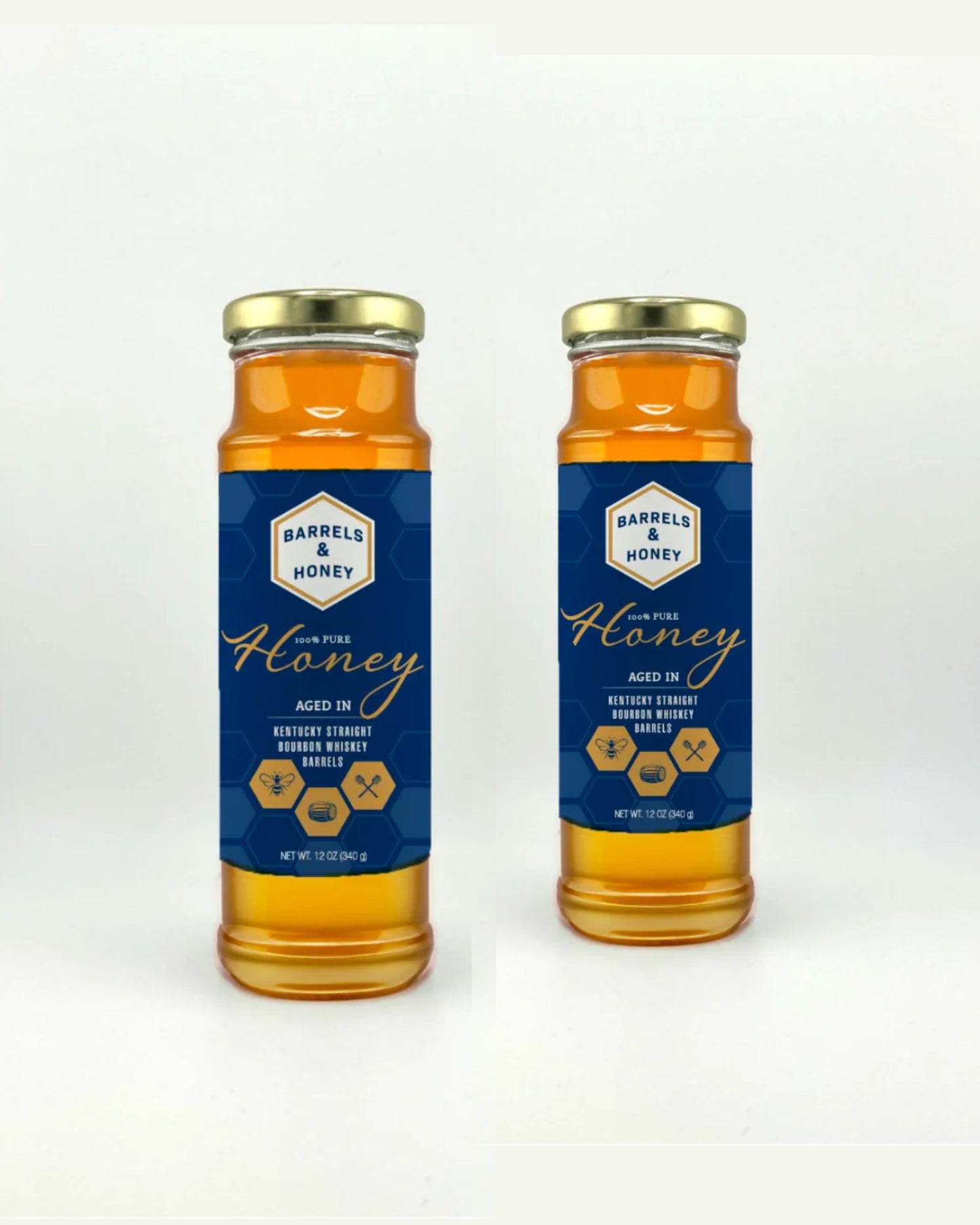 Bourbon Barrel Aged Honey 12 oz Twin Set